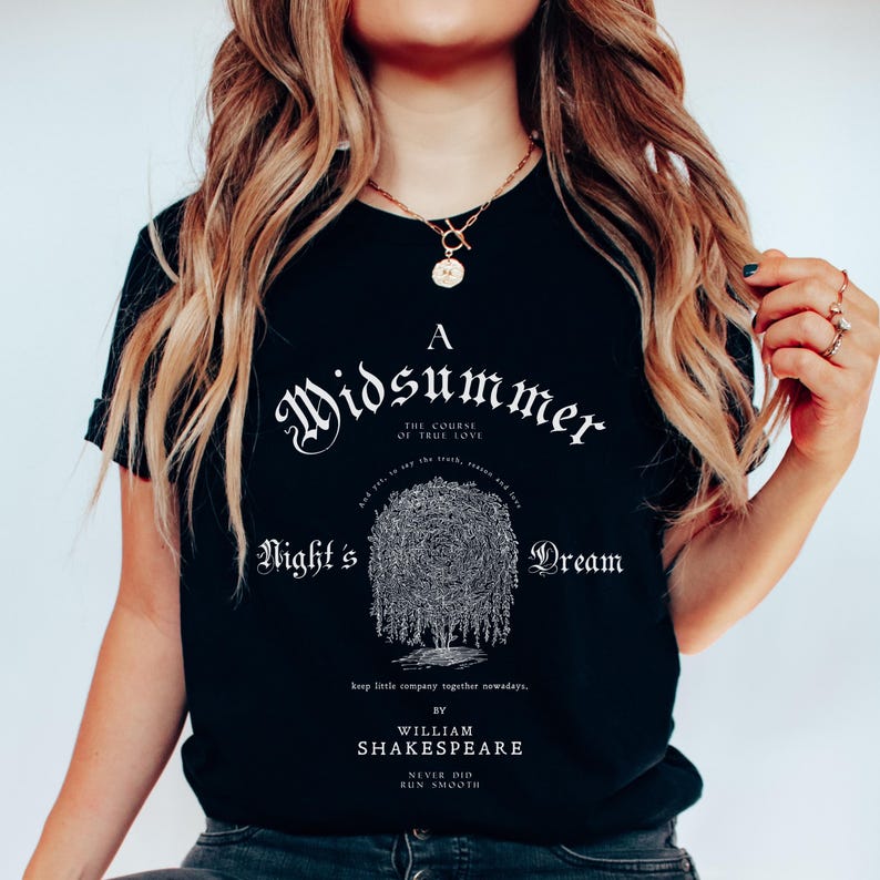 A Midsummer Night's Dream Shirt, Shakespeare Quote Fairycore Art ...