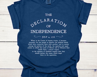 Comfort Colors Declaration of Independence T-Shirt | 1776 Shirt