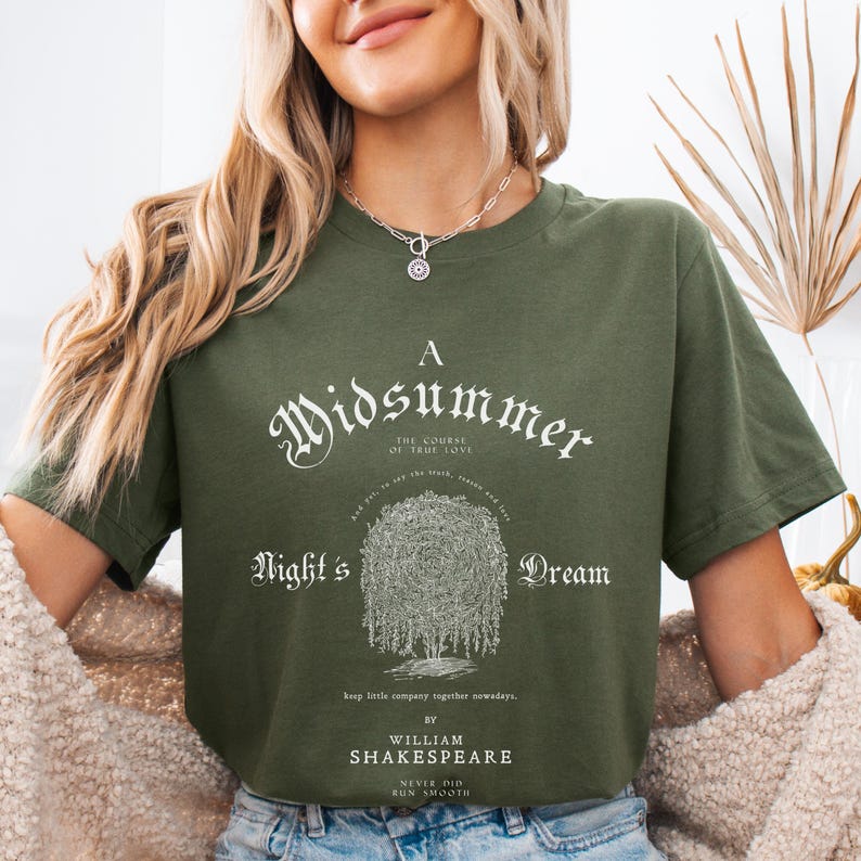 A Midsummer Night's Dream Shirt, Shakespeare Quote Fairycore Art ...