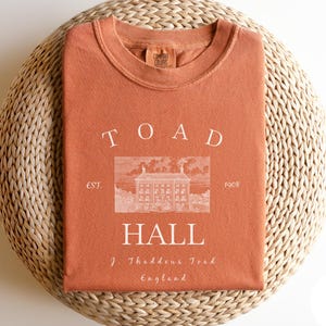 Wind in the Willows Toad Hall Comfort Colors 1717 Shirt, Bookish Literature T-Shirt Reader Gift Idea Cottage Core English Countryside Tshirt image 3
