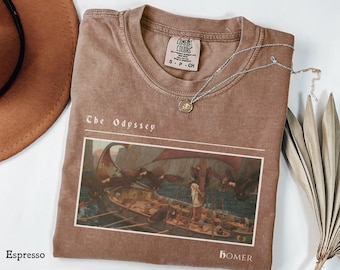 Comfort Colors Odyssey T-Shirt | Ulysses and the Sirens | John William Waterhouse