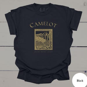 Camelot Castlecore King Arthur Shirt, Knights of the Round Table, Guinevere, Medievalcore, Merlin, Medieval Aesthetic Shirt, Comfort Colors imagem 6