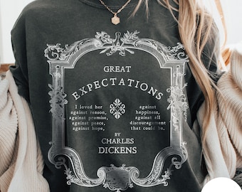 Comfort Colors Great Expectations Shirt | Charles Dickens Unisex T-Shirt