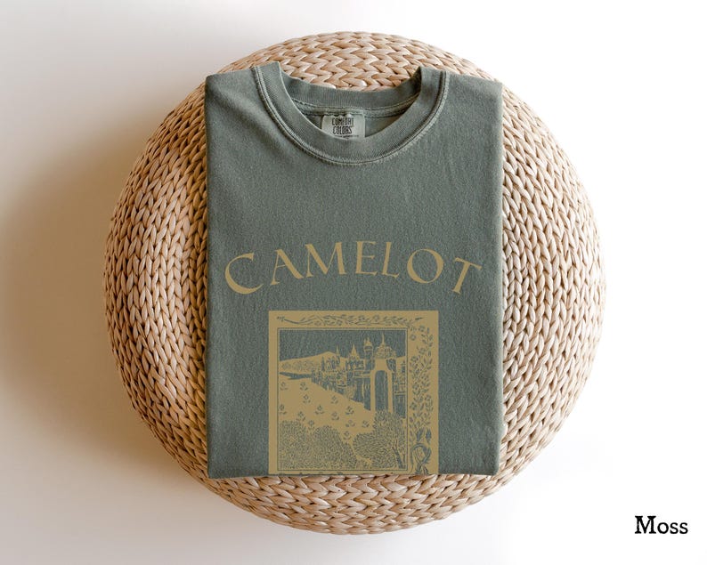 Camelot Castlecore King Arthur Shirt, Knights of the Round Table, Guinevere, Medievalcore, Merlin, Medieval Aesthetic Shirt, Comfort Colors imagem 5