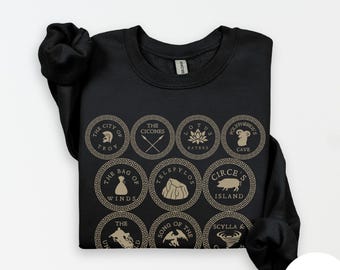 Odysseus's Journey Sweatshirt | Greek Legend Unisex T-Shirt | Adult and Kids