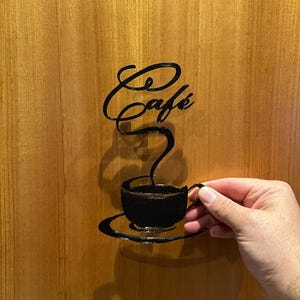 3D STL file Park Coffee Wall Art, 3D Printing Wall Decor Statue Figure for Decor Gifts,3D Print Model Cafe Art Home Decoration