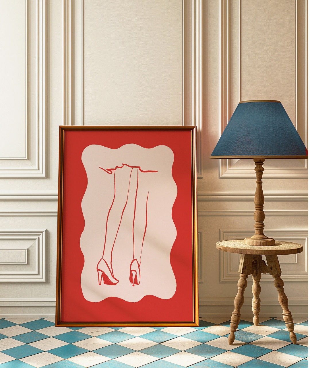 Woman Leg Wall Decor, Line Drawing, Abstract Woman Sketch, Eclectic Art ...