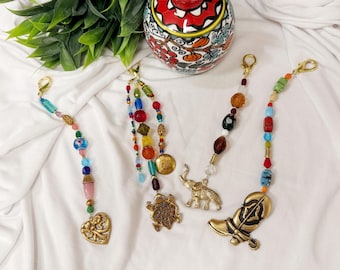 BOHO BEADED PURSE charms