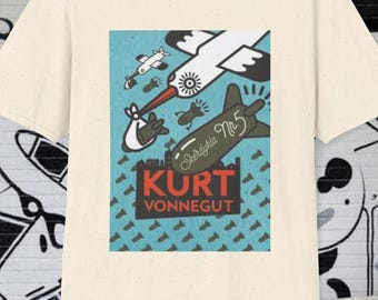 Camiseta de Matadero Cinco, RARA, Portada lituana: ¡Cigüeñas que entregan bombas! Literatura, amante de los libros, regalo de Aldous Huxley, instituto, 1984