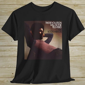 Gil Scott Heron-skjorta, Revolutionen kommer inte att bli, 70-talet, Soul, svart historia, poet, Marvin Gaye, svarta pantrar, svartägd, pride, mlk