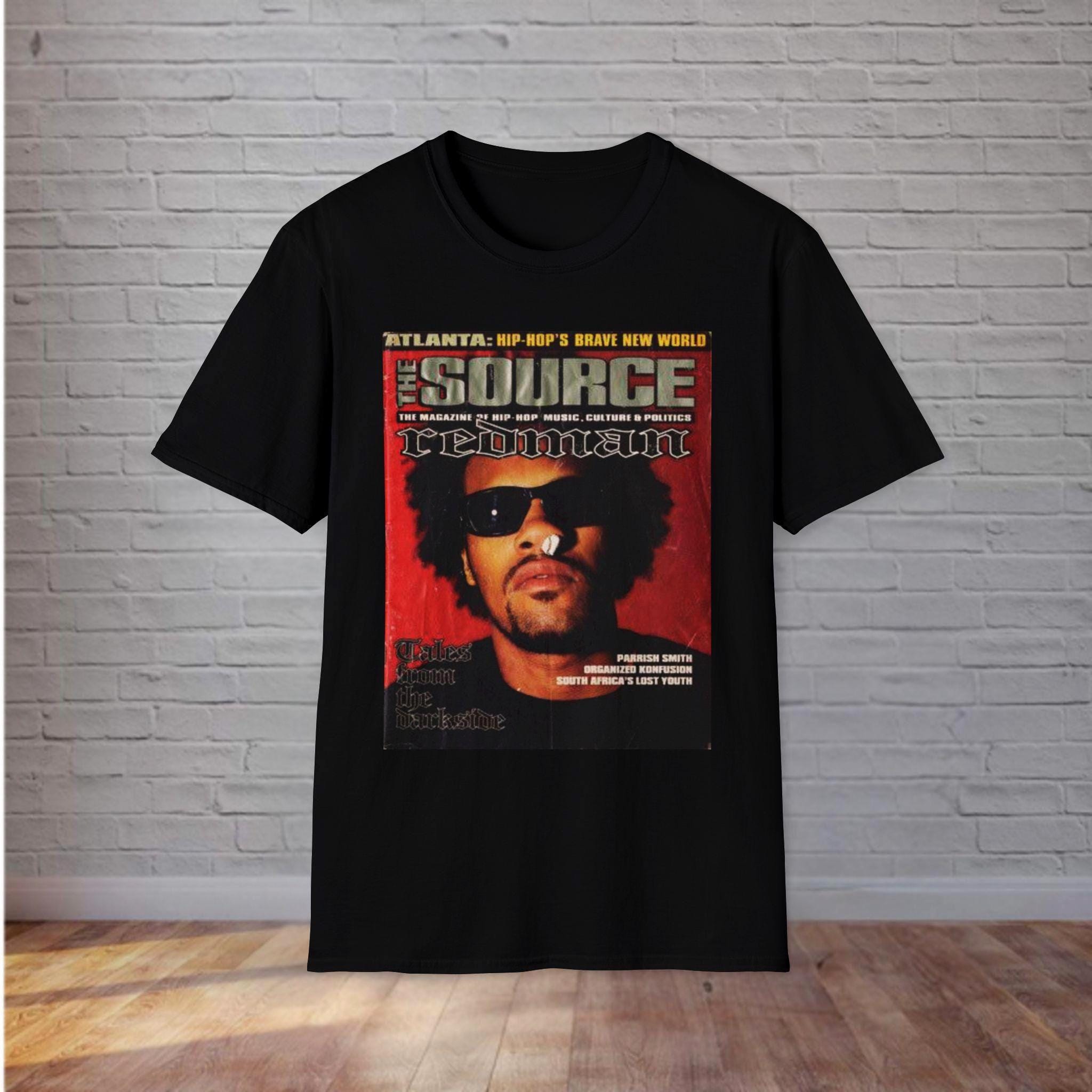 REDMAN Shirt, SlCK S0URCE Cover! Newark, New Jersey, 90s Rap Hip Hop, 90s rapper, hip hop group, magazine cover, funk doctor, muddy waters