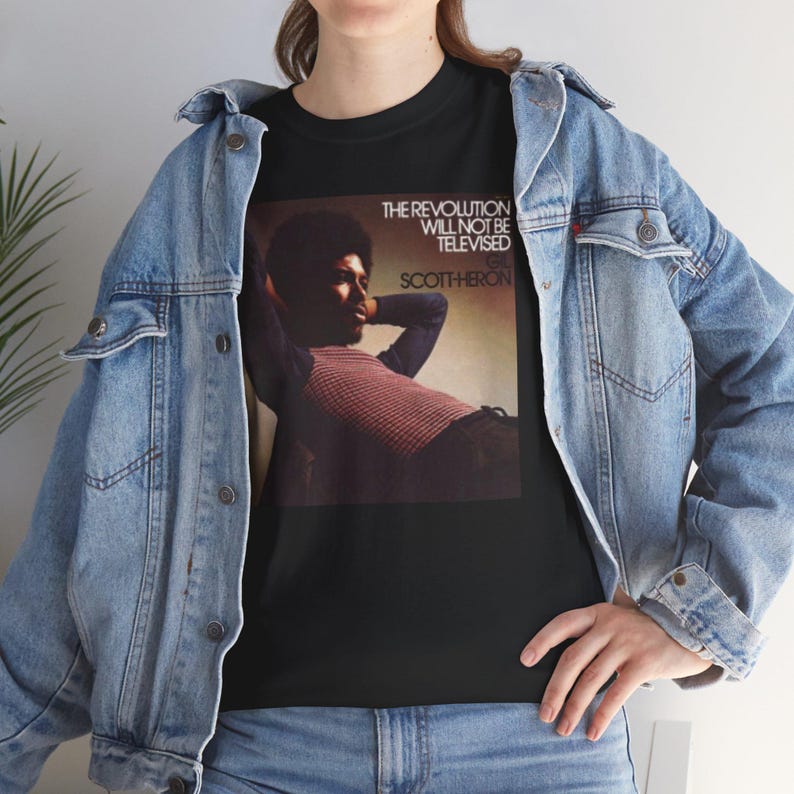 Gil Scott Heron Shirt, The Revolution Will Not Be, 70s, Soul, Black History, Poet, Marvin Gaye, black panthers, black owned, pride, mlk image 2