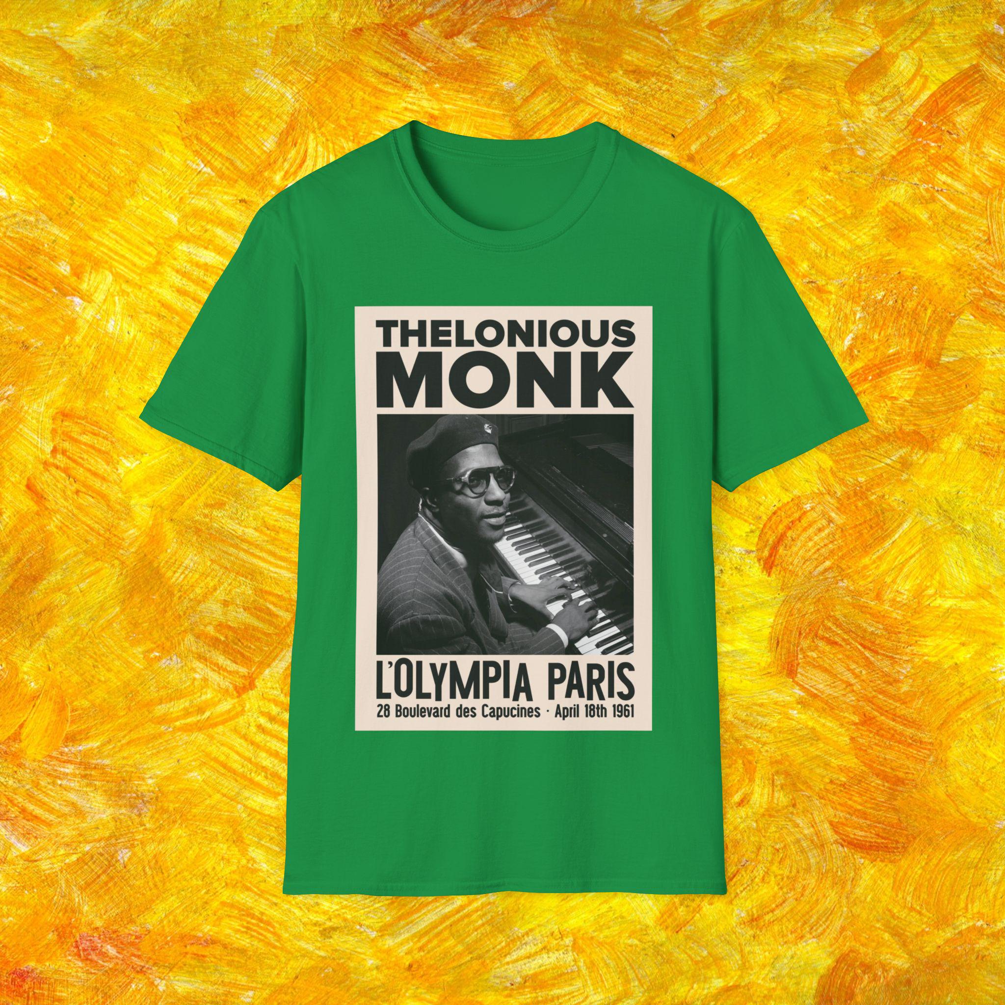 ま*い様 ヴィンテージ Thelonious Monk Tシャツ ジャズ ピアニ Thelonious, L' Olympia, Jazz, Art Tatum, Coltrane, Miles