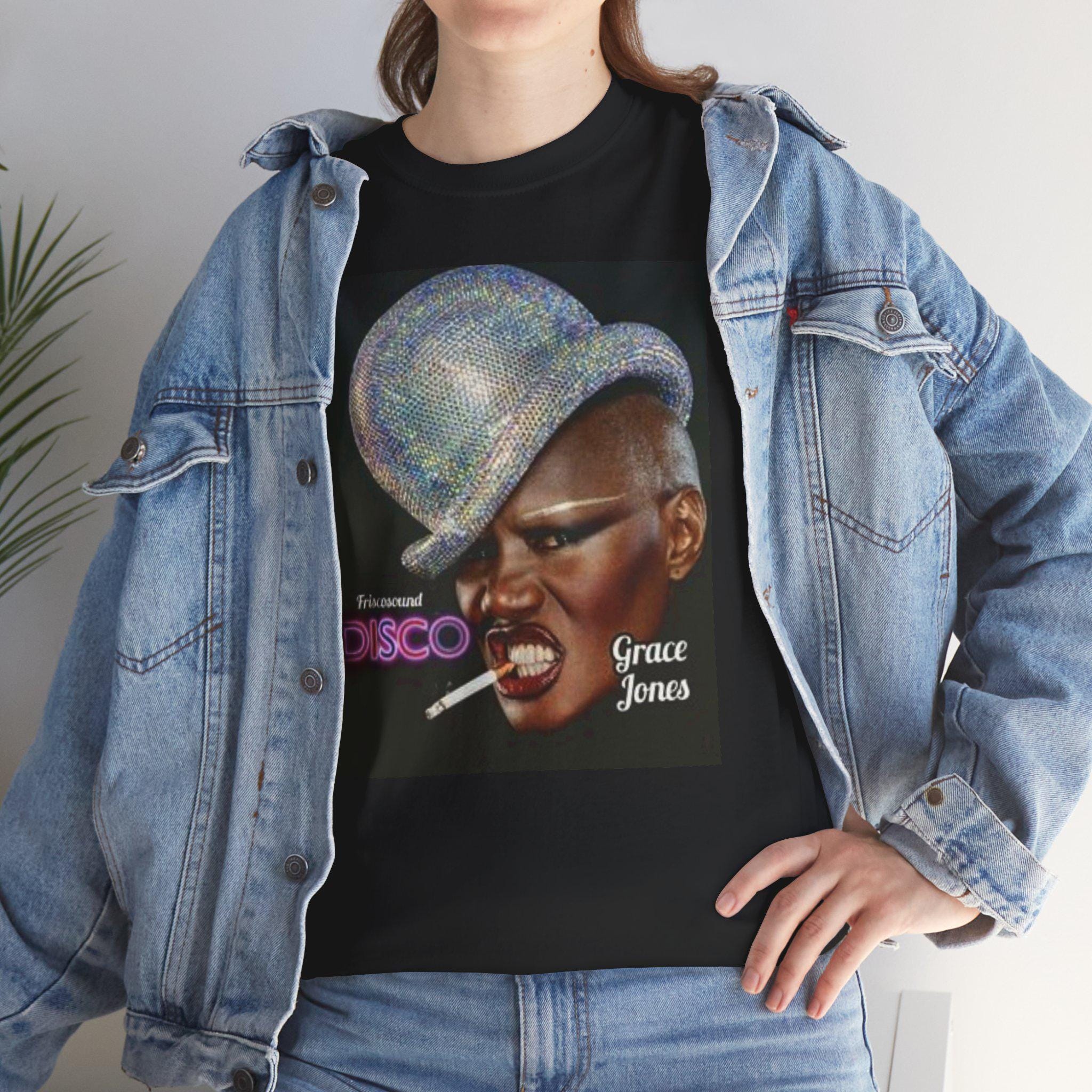 Grace Jones Shirt, FRISC0S0UND DISC0, Clubbing, 80s, Pop, 1980s