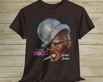 Grace Jones Shirt, FRISC0S0UND DISC0, Clubbing, 80s, Pop, 1980s