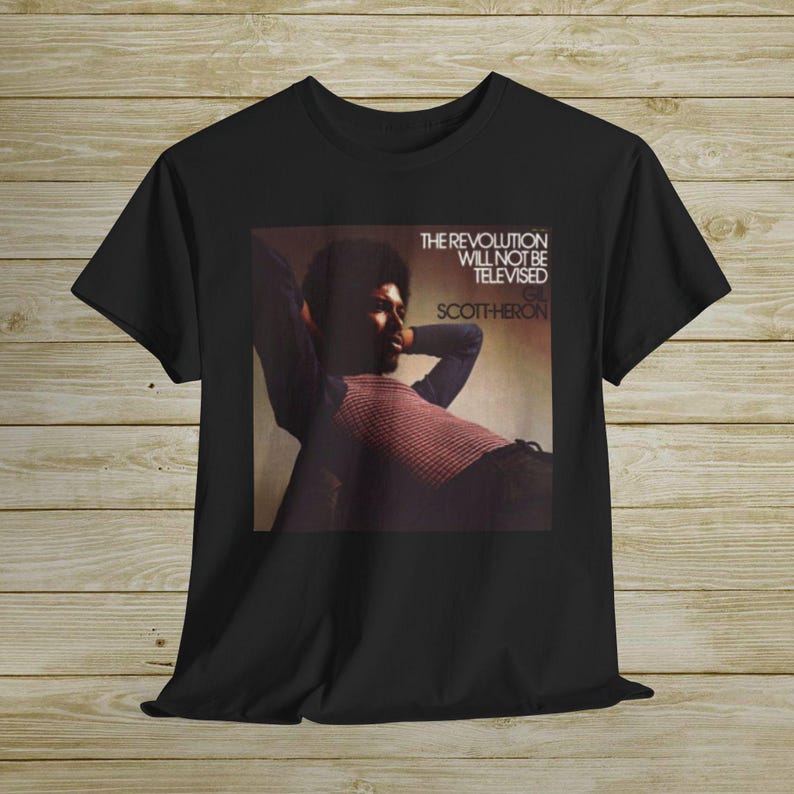 Gil Scott Heron Shirt, The Revolution Will Not Be, 70s, Soul, Black History, Poet, Marvin Gaye, black panthers, black owned, pride, mlk image 1