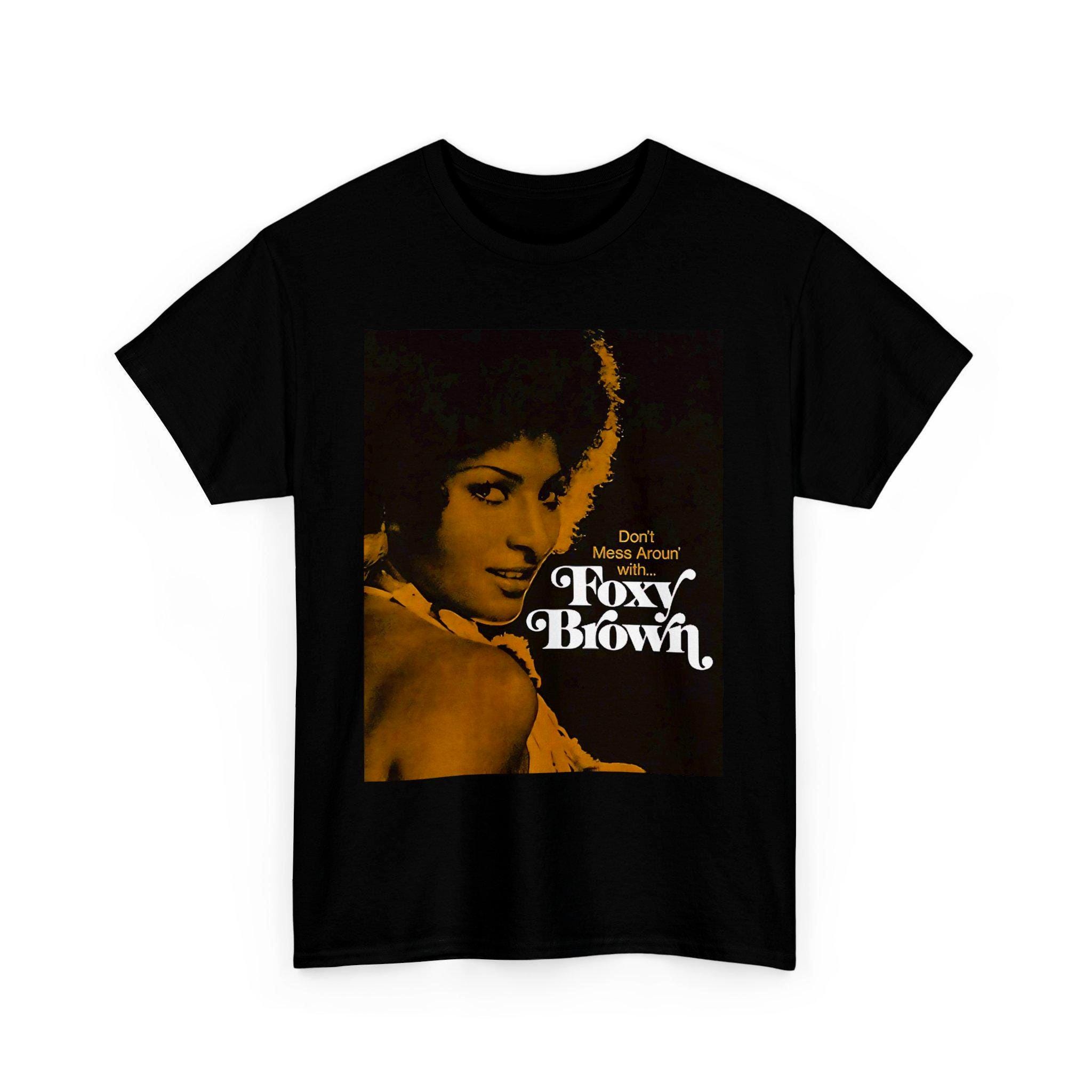 T-shirt Foxy Brown Vintage - Fruit Of The Loom - 8 Couleurs Dispo Du S Au 5XL
