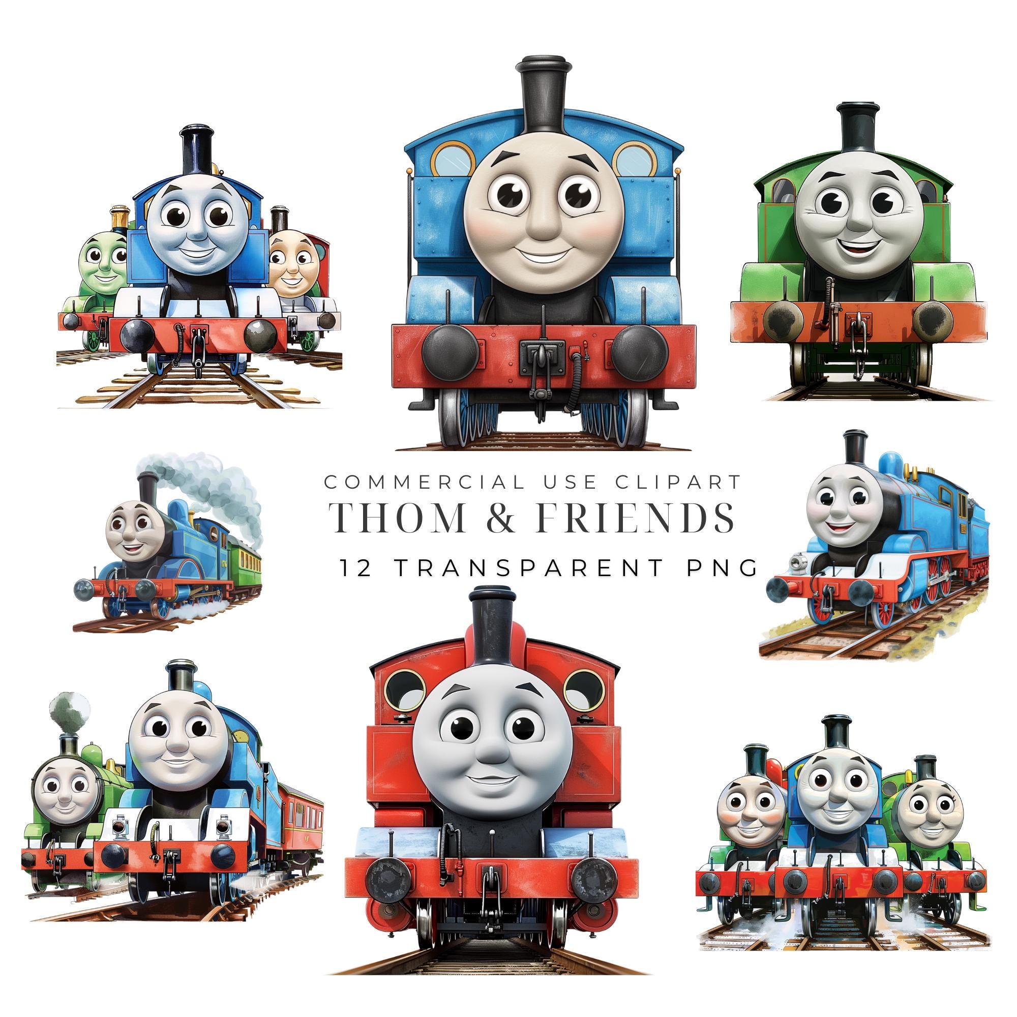Thom Print Instant Download High Quality Png Nursery Prints Vehicle and Friends ...