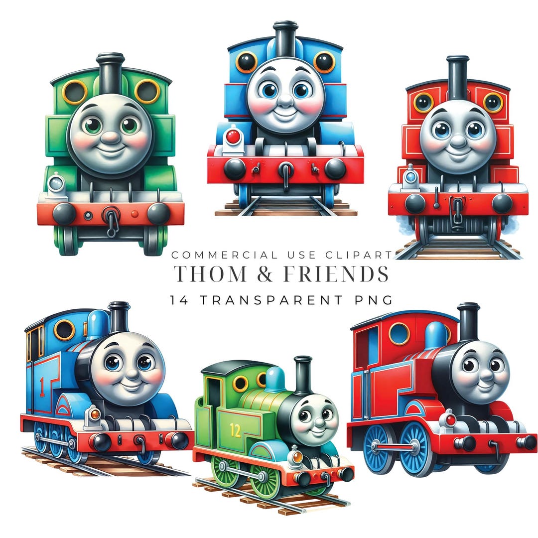 Thom Print Instant Download High Quality Png Nursery Prints Vehicle and Friends ...