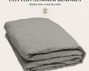 Cotton Summer Blanket, Keeps you cool & cozy