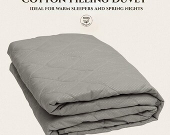 Cotton Duvet, Ideal for warm sleepers and spring nights