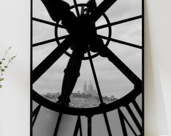 Photographic Art, Giant Clock Wall Art, Nature Wall Decor, Architecture Art, Unique Home Decor, Wall Hanging, Rustic Decor, Unique Art Gift