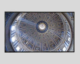 St Peter's Basilica Wall Art, Rome Italy Print, Historic Architecture Photography, Vatican City Decor, Italy Travel Artwork