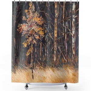 Trees In The Woods Print Woven Blanket Wall Art Tapestry Rustic Trees Wall Art Woods Trees Tapestry Original Art image 4