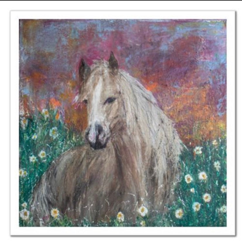 Farm horse animal print wall art fine art gicl e print etsy