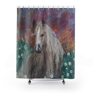 Horse Print Woven Blanket Wall Art Tapestry Horse Wall Art Horse Tapestry Western Original Art Animal Print Wall Art Horses image 5