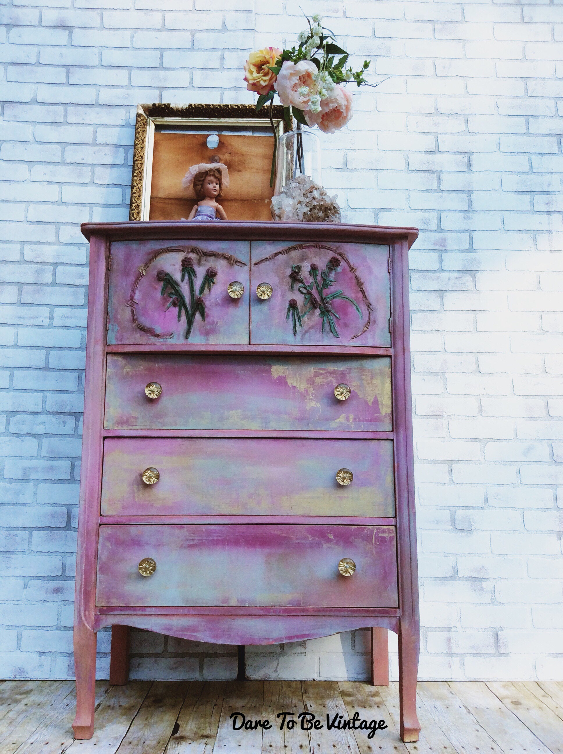 SOLD Bohemian Dresser Cabinet | Etsy