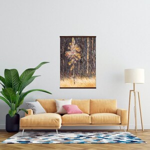 Trees In The Woods Print Woven Blanket Wall Art Tapestry Rustic Trees Wall Art Woods Trees Tapestry Original Art image 6