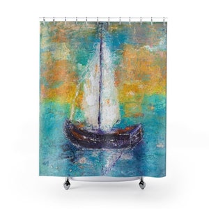 Sail Boat Nautical Woven Blanket Sail Boat Print Throw Blanket Sail Boat Wall Tapestry Sail Boat Wall Art Sail Boat Print Art image 9