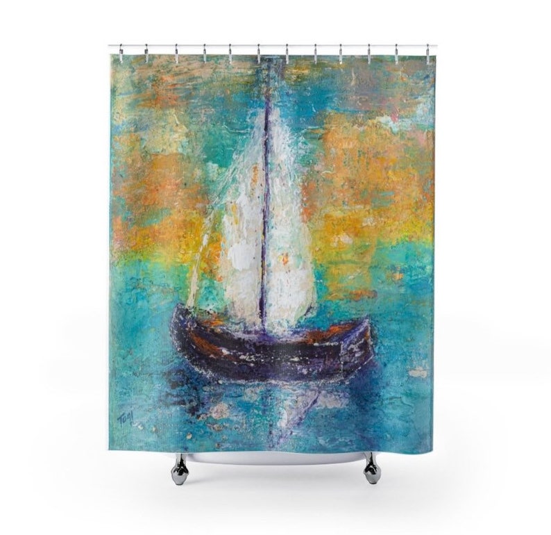 Sail Boat Nautical Woven Blanket Sail Boat Print Throw Blanket Sail Boat Wall Tapestry Sail Boat Wall Art Sail Boat Print Art image 9