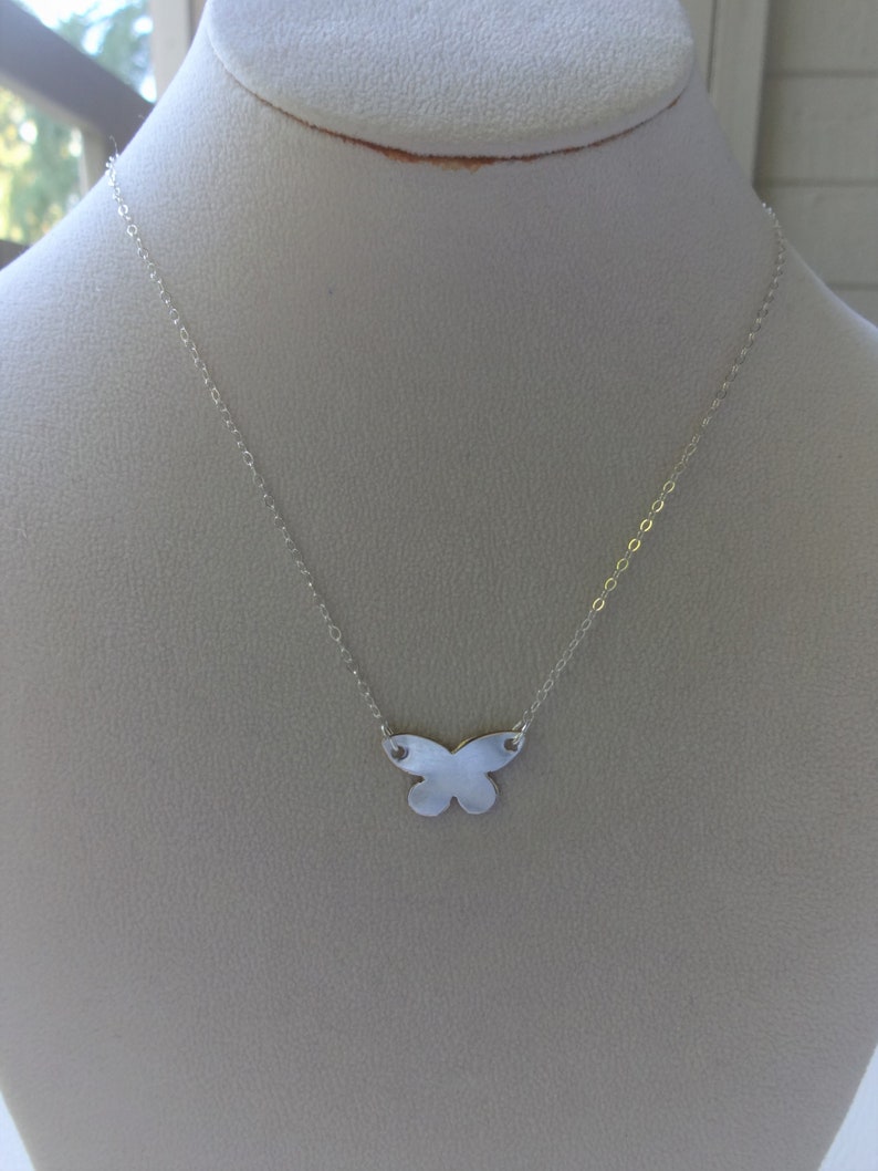 Simple Gold Butterfly Necklace Everyday Butterfly Jewelry Etsy UK
