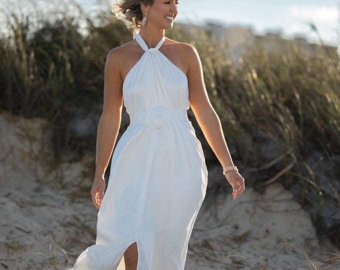 Seashell Bridal Sash, Beach Wedding Dress Belt, Interchangeable Ribbon Accessory