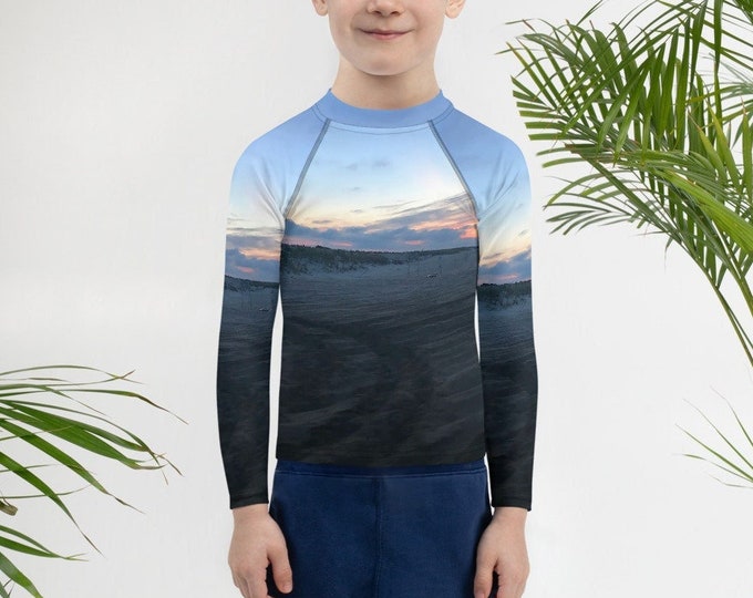 Kids Rash Guard, Gilgo Swell, Boys Bathing Suit, Sun Protection