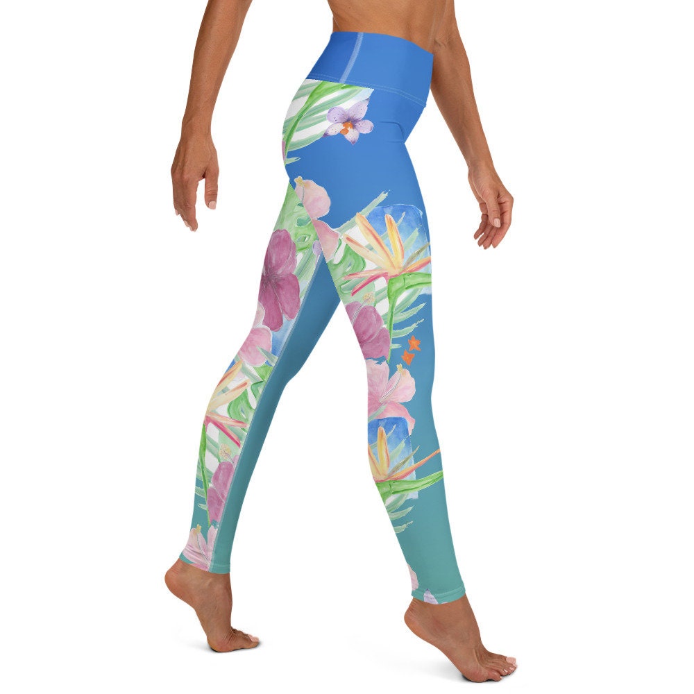 Yoga Leggings Hawaiian Print