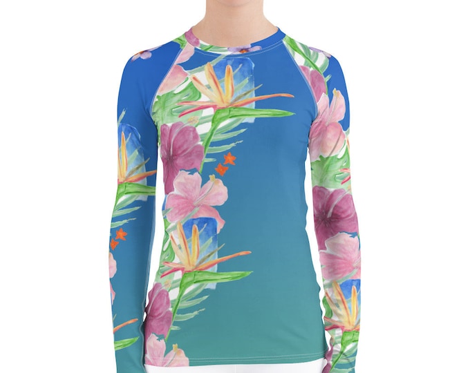 Women's Rash Guard Malias Tropical Print