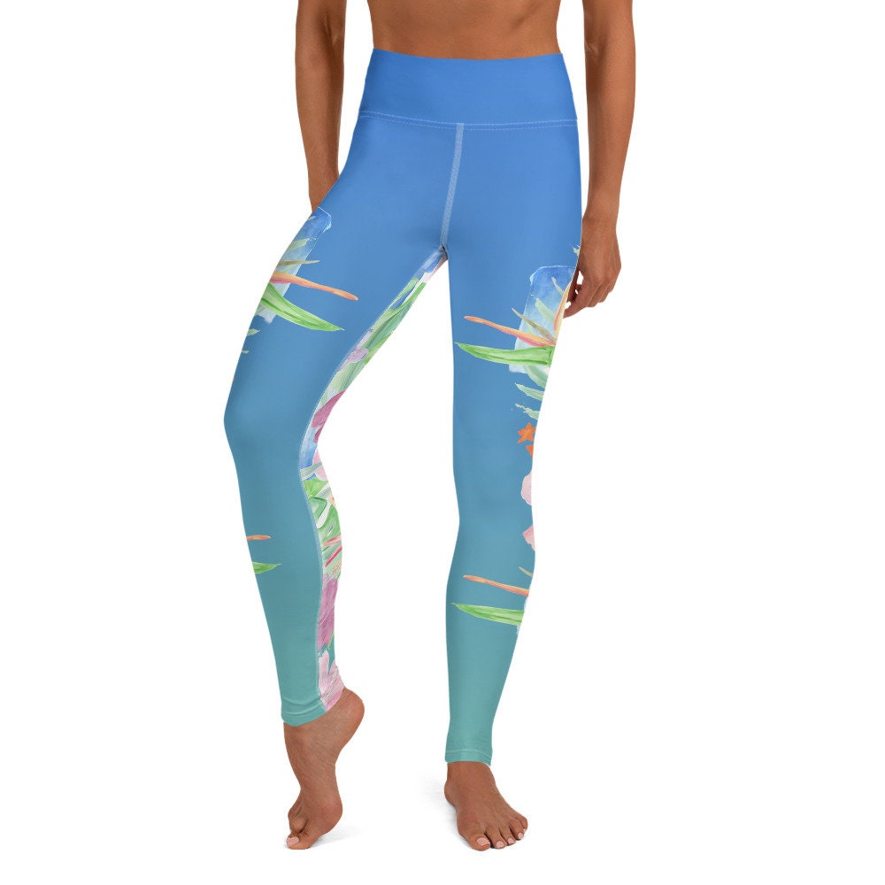 Yoga Leggings Hawaiian Print