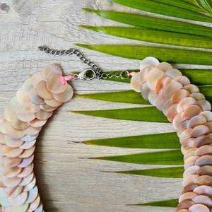 Vintage Shell Necklace , Beach Wedding Necklace, Mermaid Necklace image 6