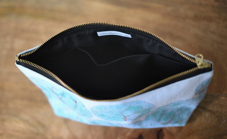 zipper pouch happy sun sunshine print