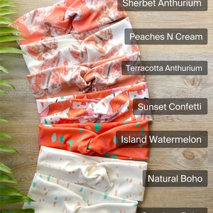 Turban Headband Tropical Prints Made From Organic Cotton/ Buy Two And Save /2 For 26 image 6