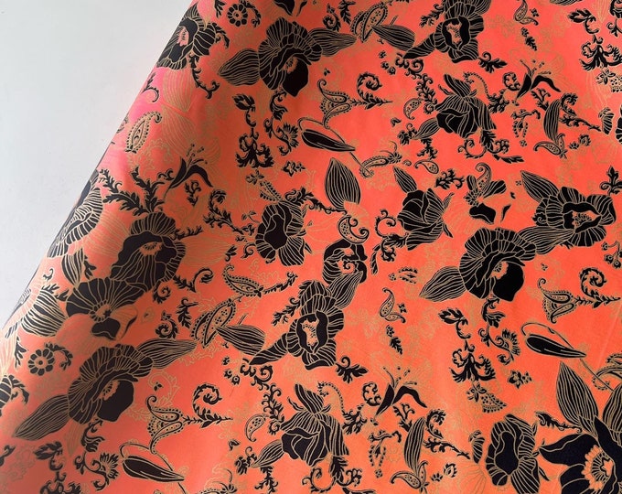 Black Plain Dyed Vaao Silk
