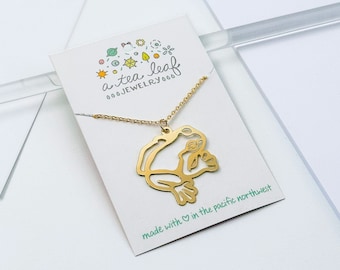 Frog Lightweight Statement Necklace | Nature Lover | Best Friend Gift Idea
