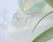 Opalite Stone Earrings Sterling Silver ATL-PE-301-STER
