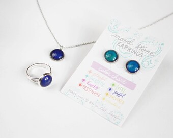 Changing Color Mood Stone Necklace 3 