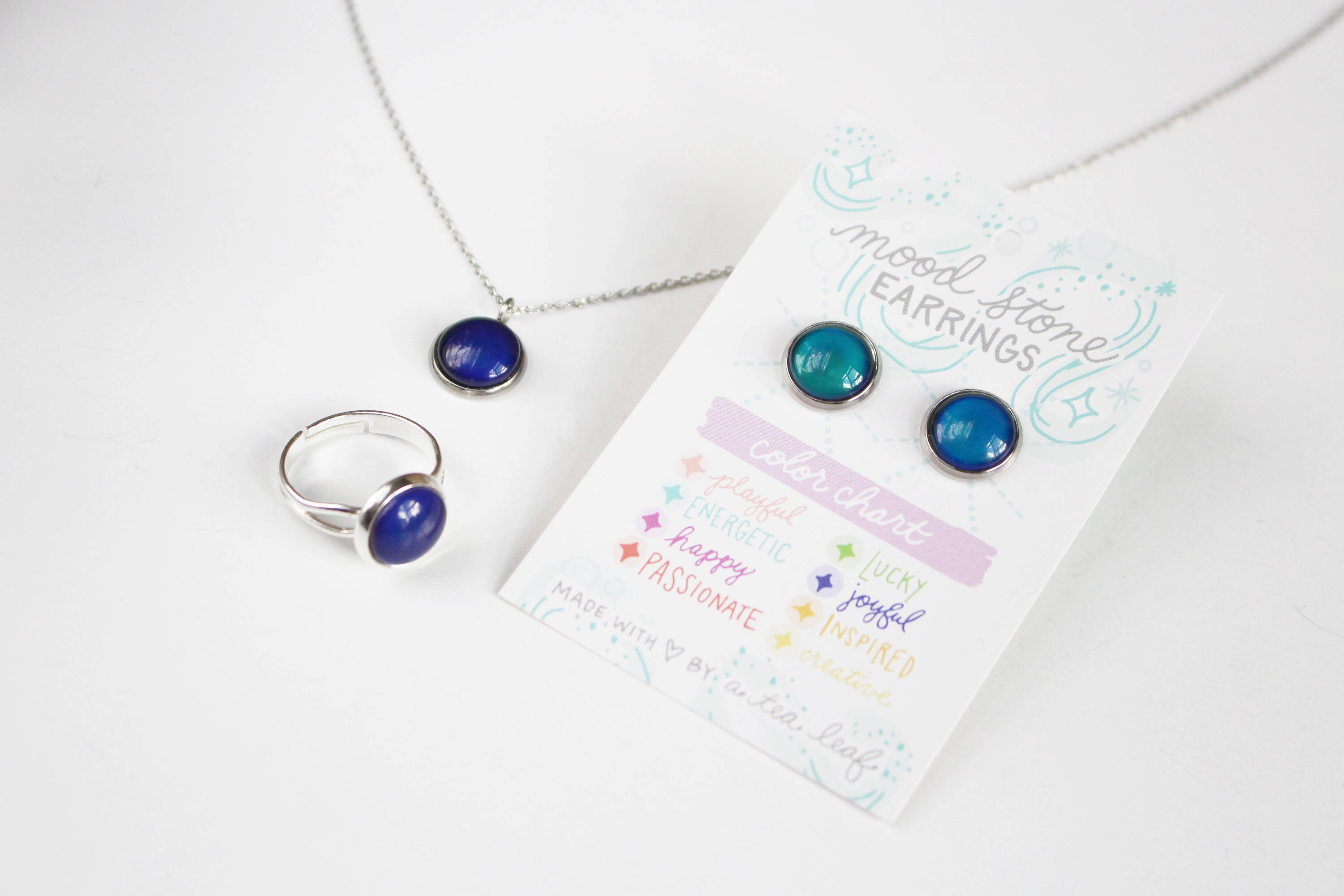 Collana Mood Con Ciondolo Che Cambia Colore: Pietra Dell'Umore A Forma Di Cuore - Gioiello Sentimentale E Regalo Unico - 5