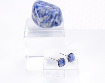 Sodalite Gemstone Post Earrings