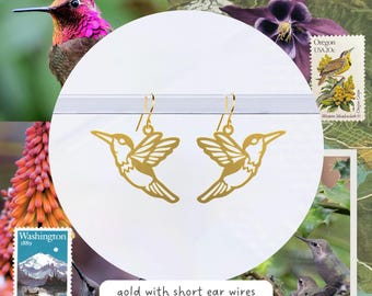 Hummingbird Lightweight Statement Earrings